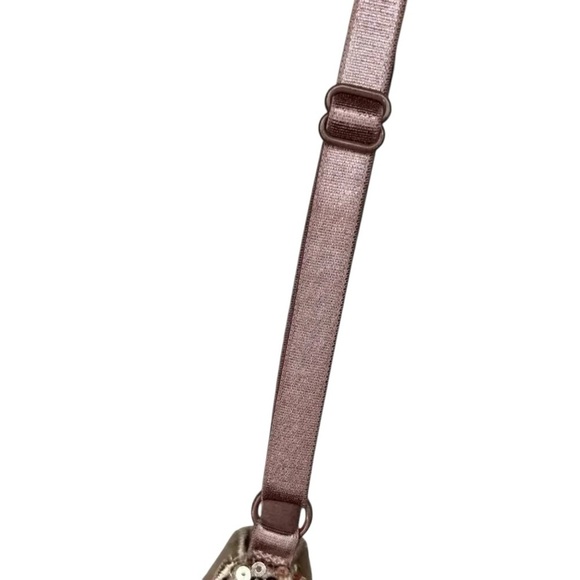 2/$30 Forever 21 Size Medium Sequin Rose Gold Strappy Mini Dress Sparkly - Picture 8 of 10